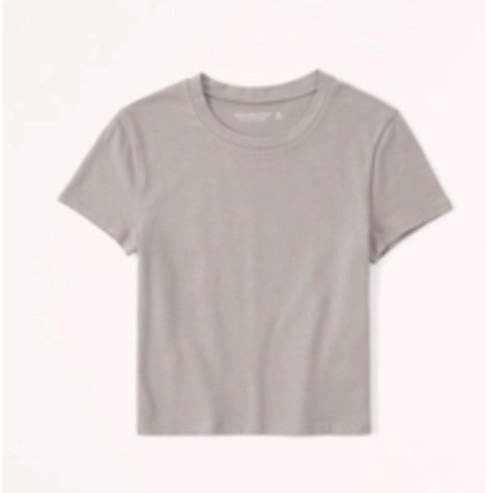 Abercrombie Essential Baby Tee, Tan, Size XL